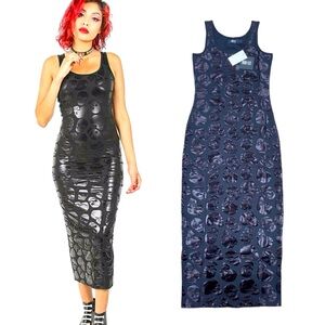 Iron Fist Skullz Club Maxi Dress Women Color Black Size L